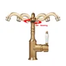 Robinet de lavabo en laiton Vintage – vue 5