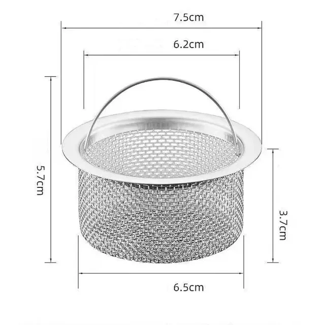 Filtre de vidange d'évier en acier inoxydable durable – vue 6
