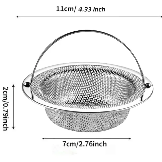 Filtre d'évier de cuisine en acier inoxydable – vue 6