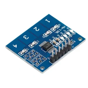 Commutateur tactile numérique ent.com, TTP224, module de capteur tactile, 4 voies, 4 bits Commutateur tactile numérique ent.com, TTP224, module de capteur tactile, 4 voies, 4 bits