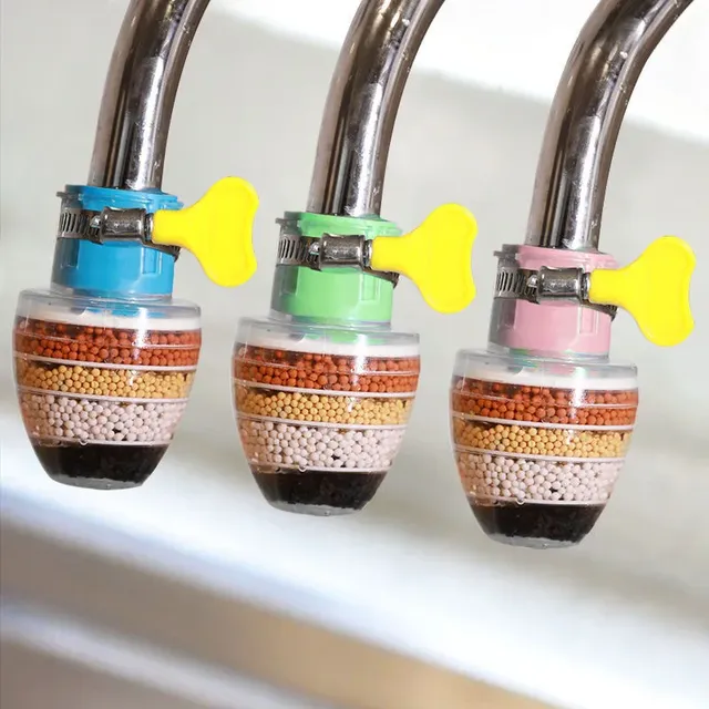 Filtre de robinet d'eau rotatif à 6 étages