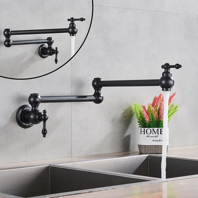 Robinet Mural Articulé Double Bras Pivotant Laiton… – vue 3