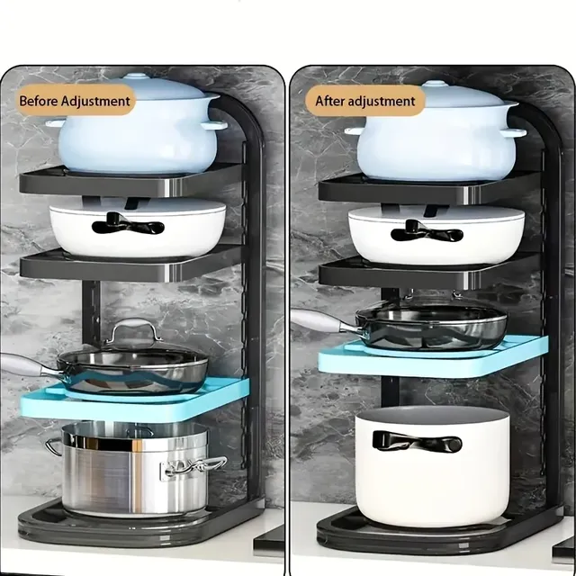 Étagère verticale quatre niveaux réglable acier revêtu… – vue 5