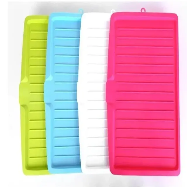 Plateau égouttoir silicone bleu antidérapant souple… – vue 4
