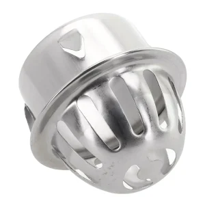 Filtre d&rsquo;évier rond convexe, tuyau de vidange extérieur, drain de sol sur le toit, filtre à trou en maille en acier inoxydable, piège à déchets