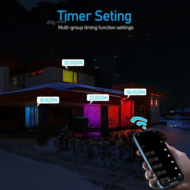 Spot lumineux LED coloré pour maison connectée – vue 6