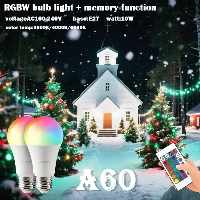Base d'ampoule LED E27 RGB