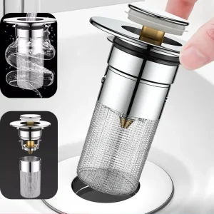 Filtre de vidange de sol en acier inoxydable, bouchon de lavabo Anti-odeur, noyau de rebond Pop-Up, bouchon de lavabo, collecteur de cheveux, filtre d&rsquo;évier de douche