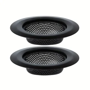 Filtre d&rsquo;évier de cuisine en acier inoxydable, 2 pièces, filtre de crépine d&rsquo;évier en maille, filtre d&rsquo;évier de salle de bains, trou de vidange, piège de filtre, écran de déchets