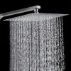 Pommeau de douche à effet de pluie 12/10/8 pouces, douche cascade Ultra fine en acier inoxydable 201, pomme de douche carrée, accessoires de salle de bains