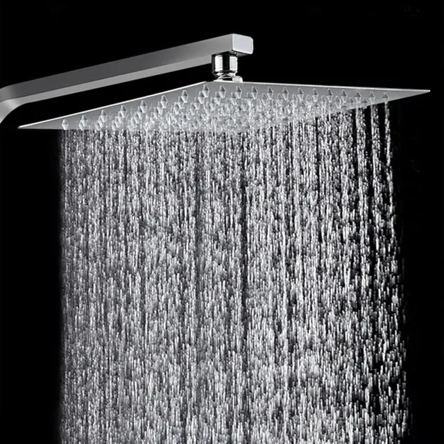 Pommeau de douche à effet de pluie 12/10/8 pouces
