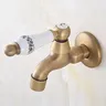 Robinet mural extérieur antique bronze patiné victorien… – vue 4