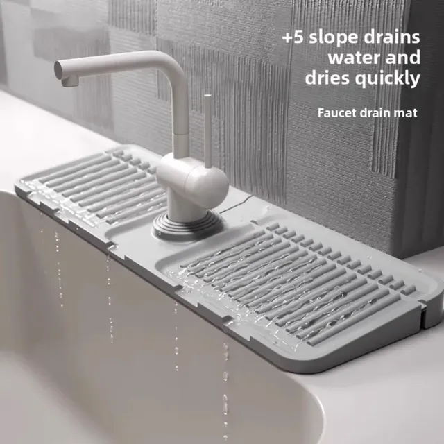 Tapis de vidange de robinet en Silicone 38x12cm – vue 3