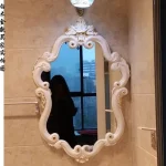 Table De maquillage irrégulière, miroir De toilette mural De luxe, salle De bains, salon, décorations Rond