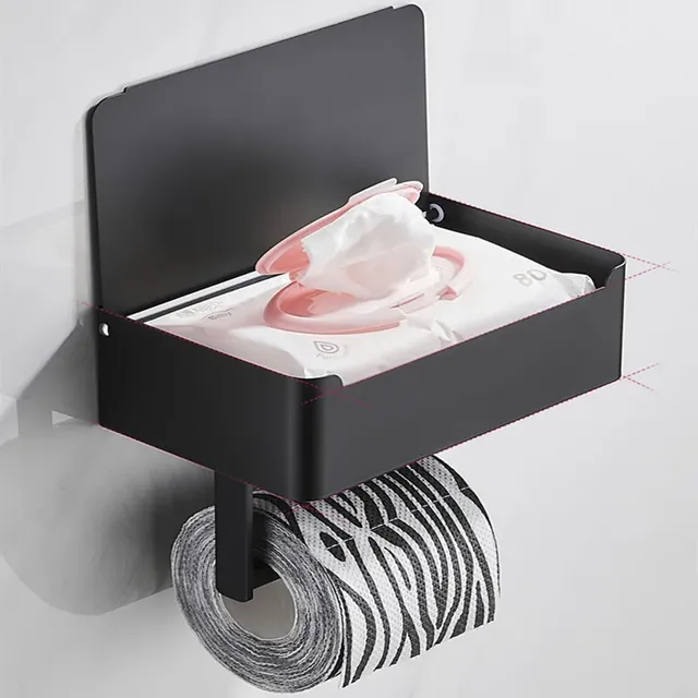 Porte-papier hygiénique avec étagère – vue 4