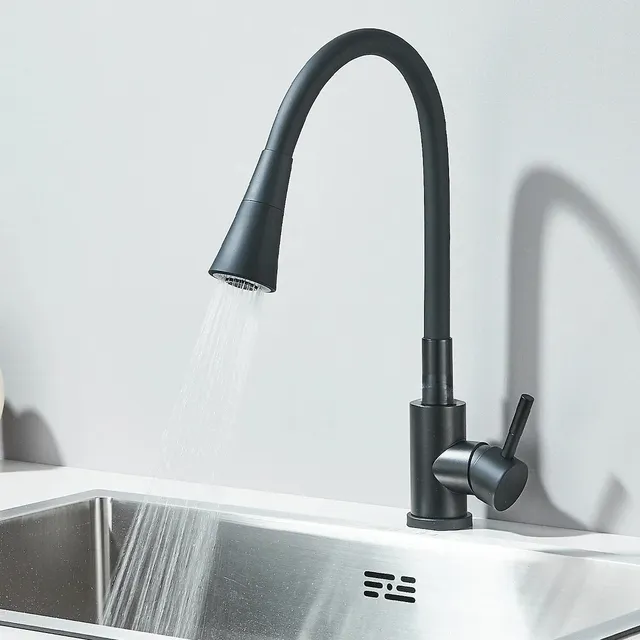 Robinet mitigeur chaud et froid à tuyau Flexible – vue 3