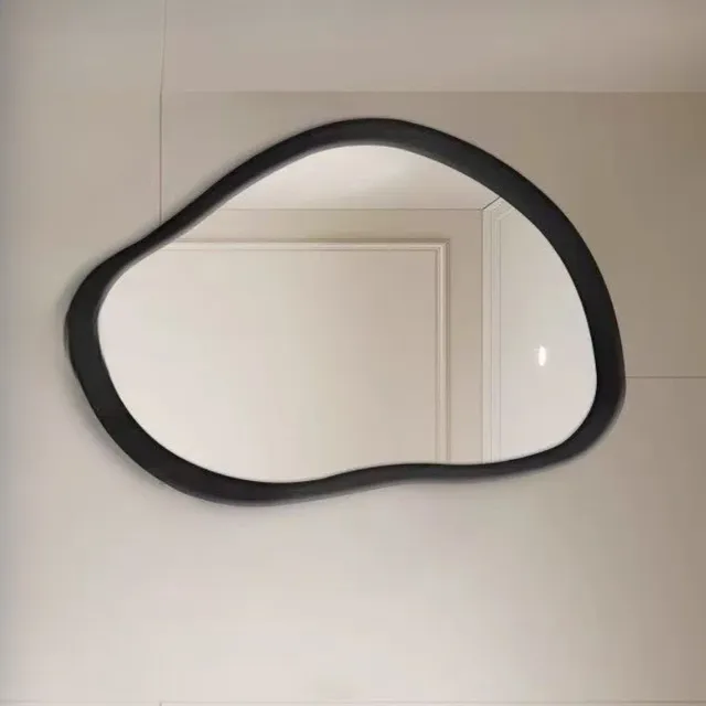 Miroir de salle de bain en bois de noyer – vue 4