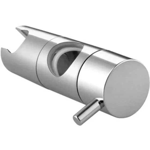 Support pommeau douche réglable chromé ABS fixation rail… – vue 4