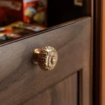 Poignée de porte d&rsquo;armoire chinoise, légère, de luxe, moderne, simple, haut de gamme, poignée de porte d&rsquo;armoire, rétro, nouvelle collection