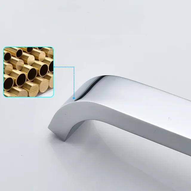 Robinet de lavabo à Induction infrarouge mural noir.… – vue 6
