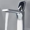Mitigeur lavabo laiton noir mat contemporain bec cascade… – vue 5
