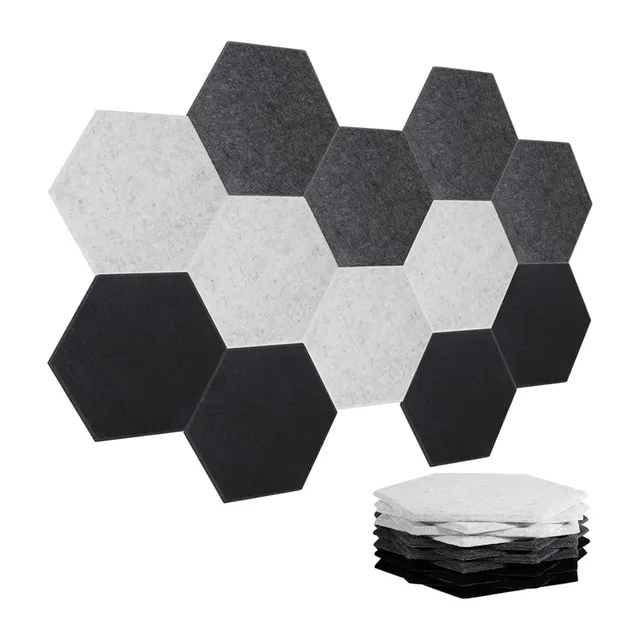 Panneaux acoustiques muraux hexagonaux autocollants… – vue 3