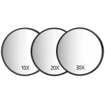 Miroir grossissant 10x /20x /30X, petit miroir grossissant avec ventouse, pour déplir les sourcils, élimine les points noirs et l&rsquo;acn