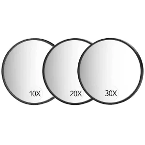 Miroir grossissant 10x /20x /30X, petit miroir grossissant avec ventouse, pour déplir les sourcils, élimine les points noirs et l&rsquo;acn