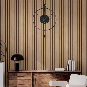 Papier peint auto-adhésif en Faux bois, panneau de bois, papier peint auto-adhésif à lattes de bois rayées pour chambre à coucher et salon