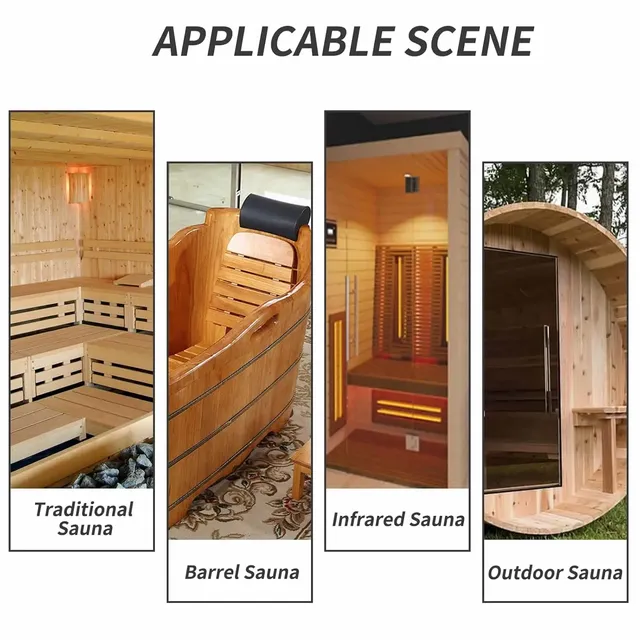 Thermohygromètre sauna mural analogique cadran rond… – vue 6