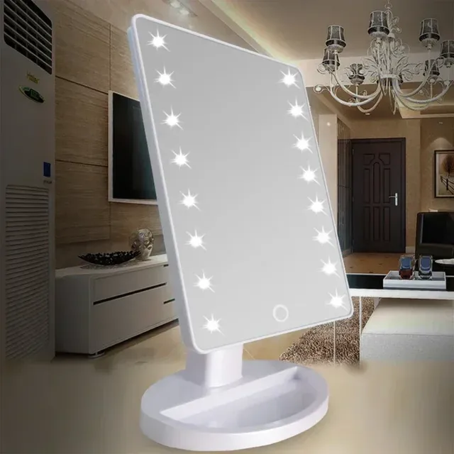 Miroir maquillage bureau socle compact rectangulaire… – vue 6