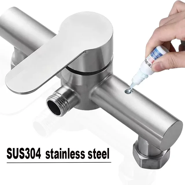 Robinet de douche de salle de bains en acier inoxydable… – vue 3