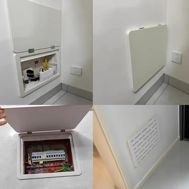 Couvercle décoratif de boîte de compteur électrique sans…