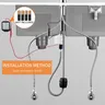 Robinet d'évier de cuisine à lumière LED sans contact – vue 5