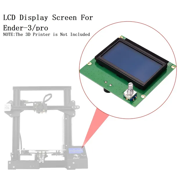Écran LCD HD 12864 pour imprimante 3D Ender 3 – vue 2