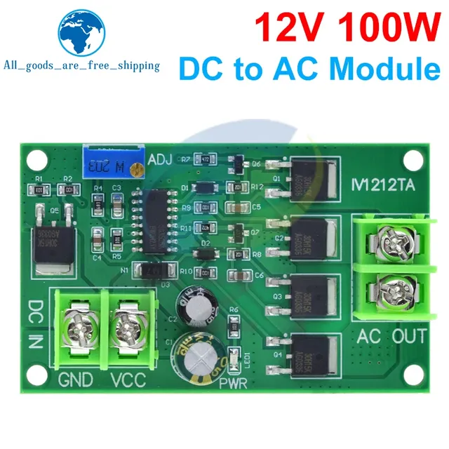 Transformateur onduleur 100W DC-AC DC 12V à AC 12/24V – vue 2