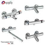 Robinet de douche thermostatique en laiton, robinet de douche thermostatique HOChrome, baignoire murale, centre commercial thermostatique