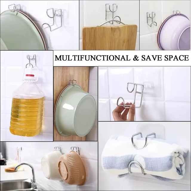 Crochets auto-adhésifs muraux pour lavabo – vue 4