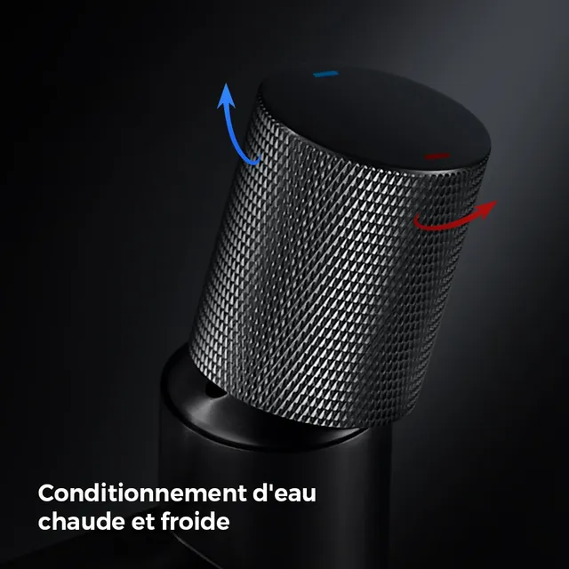 Robinet de lavabo en or rose brossé – vue 2