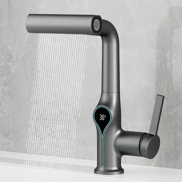 Robinet de lavabo cascade multifonctionnel mitigeur à 4… – vue 2