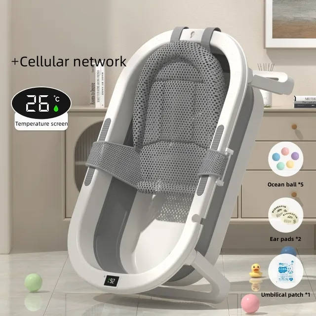 Baignoire bébé baignoire chaude bébé pliable enfant en… – vue 4
