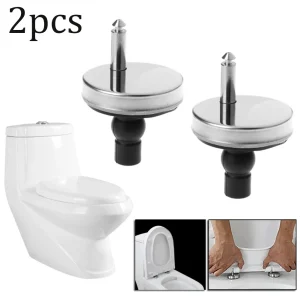 2 charnières de siège de toilette, fermeture supérieure, dégagement souple, raccord rapide, paire de charnières robustes, vis de charnière, accessoires de toilette, matériel 2 charnières de siège de toilette, fermeture supérieure, dégagement souple, raccord rapide, paire de charnières robustes, vis de charnière, accessoires de toilette, matériel