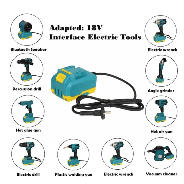 Adaptateur secteur 20V CC compatible outils 18V… – vue 6
