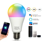 Ampoule LED RGB intelligente WIFI/Bluetooth, téléphone portable, télécommande, variable 9/15W, lumières pour chambre à coucher, salle de bal, Bar, Club, éclairage d&rsquo;intérieur