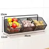Panier rangement mural cuisine double niveau métallique… – vue 5
