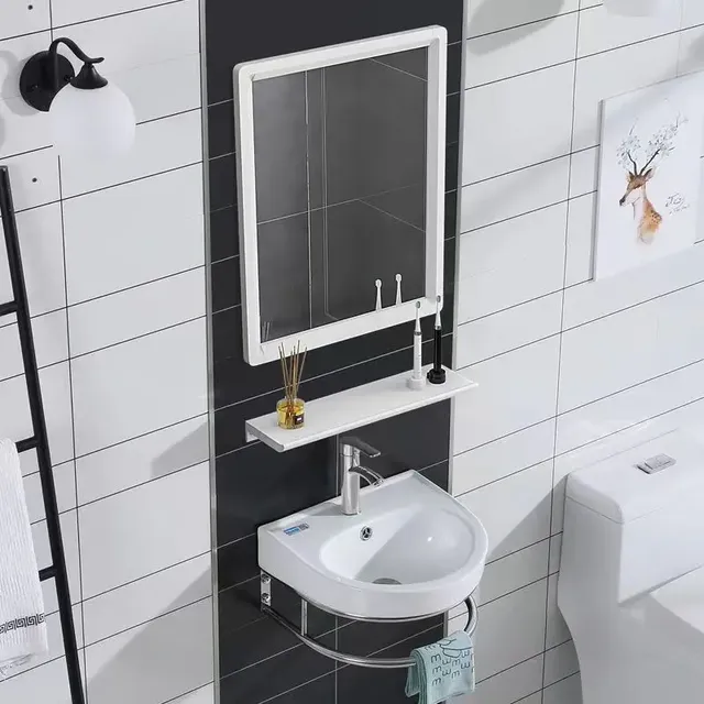 Lavabo à support en acier inoxydable – vue 5