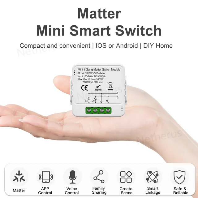 Matter WiFi Module de commutation intelligent relais… – vue 2