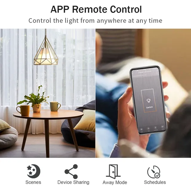 Tuya WiFi US interrupteur d'éclairage intelligent… – vue 2