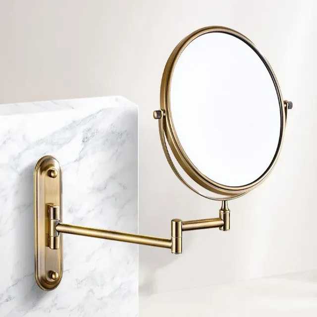 Miroir cosmétique Antique en laiton