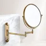 Miroir cosmétique Antique en laiton – vue 1